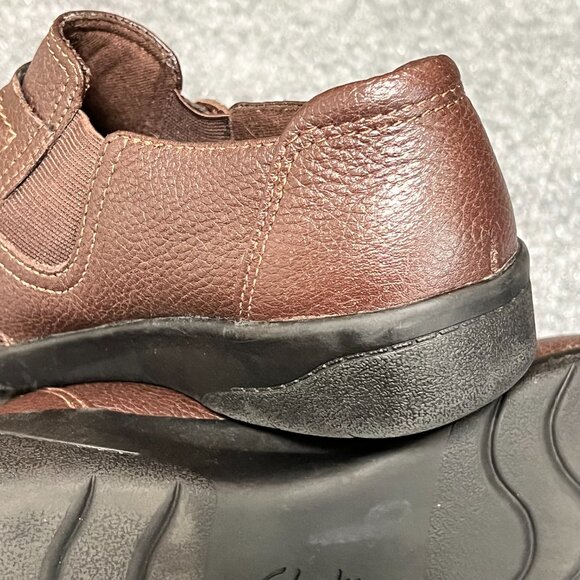 Clarks Cheyn Madi‎ Flats Brown Leather Women Size 6 - Picture 13 of 14